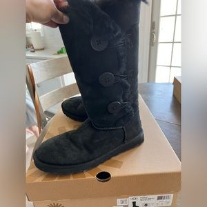 UGG black Bailey Button Triplet Boot